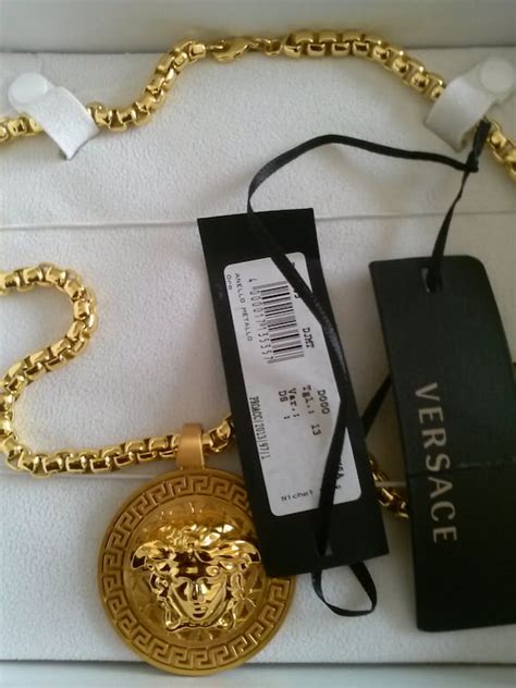 authentic versace necklace|versace necklace real.